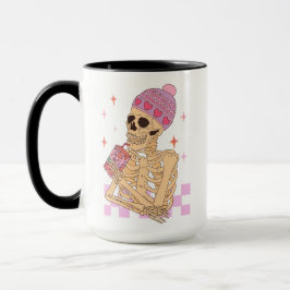 Skeletton Selbstjuice Sarcastic Valentinstag Liebe Tasse