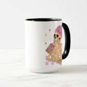 Skeletton Selbstjuice Sarcastic Valentinstag Liebe Tasse (VorderseiteRechts)