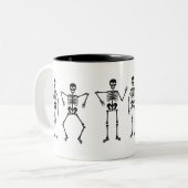 Skeletton Silhouette Halloween Tasse (Vorderseite Links)