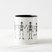 Skeletton Silhouette Halloween Tasse (Mittel)