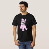 Skeletton Skull Pink Dead Hare Kostüm Rabbit Bunny T-Shirt (Vorne ganz)
