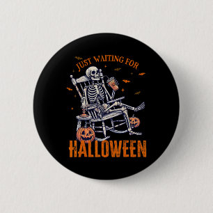 Skeletton Weihnachtsdesign gerade für Hallowage Ge Button