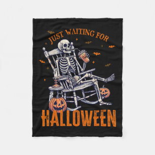 Skeletton Weihnachtsdesign gerade für Hallowage Ge Fleecedecke