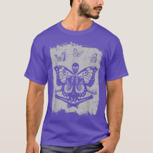 Skeletton Yoga Butterfly Abstrakter Entomologe  T-Shirt