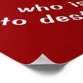 Skelettonarzissenbruch durch Kraft Poster (Ecke)