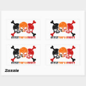 Skelettongeheimnis Rechteckiger Aufkleber (Blatt)