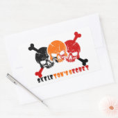 Skelettongeheimnis Rechteckiger Aufkleber (Umschlag)