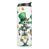 Skelettons zum St. Patrick's Day Thermosbecher (Nach links gedreht)