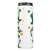 Skelettons zum St. Patrick's Day Thermosbecher (Rückseite)