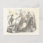 Skelettopräsentation zum Zeichnen in der Art Class Postkarte (Vorderseite)