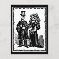 Skelettpaare - Postkarte