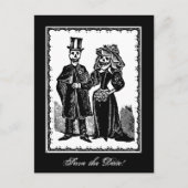 Skelettpaare (Save the Date) - Postkarte (Vorderseite)