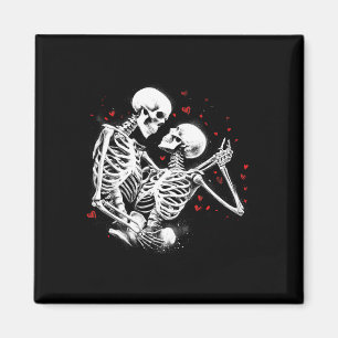 Skelettpaare zu Halloween Valentinstag T Magnet