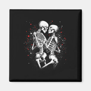 Skelettpaare zu Halloween Valentinstag T Magnet