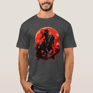 Skelettpferd Menschliches Skelett Reiten Schwert b T-Shirt