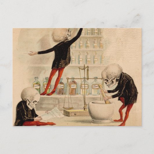 Skelettpharmake Postkarte (Vorderseite)