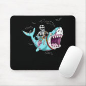 Skelettreise Zombie Shark Funny Halloween Geschenk Mousepad (Mit Mouse)