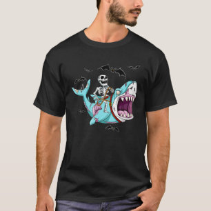 Skelettreise Zombie Shark Funny Halloween Geschenk T-Shirt