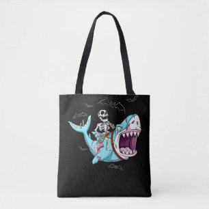 Skelettreise Zombie Shark Funny Halloween Geschenk Tasche