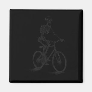 Skelettreiten Fahrrad Beängstigendes Halloween Ske Magnet