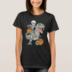 Skelettreiten Rex Mummy Dinosaur Kinder Trick oder T-Shirt