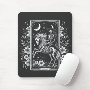Skelettreiten Unicoron Skeletton Tarot Card Mousepad