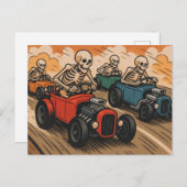 Skelettrennen Postkarte (Vorne/Hinten)