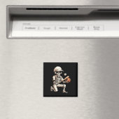Skeletts Baseball Halloween Skull Lover Magnet (In Situ (Geschirrspüler))