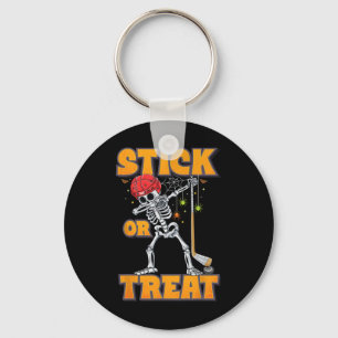 Skeletts Eishockey Spieler Halloween Kostümjungen Schlüsselanhänger