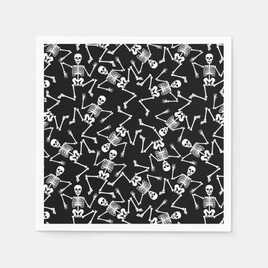 Skeletts Halloween Serviette (Vorderseite)