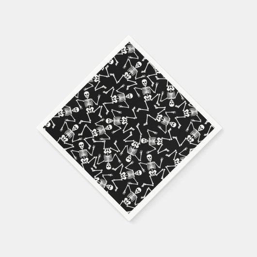 Skeletts Halloween Serviette (Ecke)