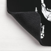 Skeletts Hand Halloween Bones Middle Finger Skull Mousepad (Ecke)