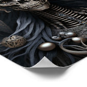 Skeletts-Horror-Poster Poster (Ecke)