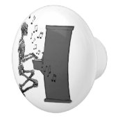 Skeletts Piano Musik Funny Keramikknauf (Rechts)