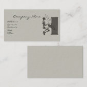 Skeletts Piano Musik Funny Visitenkarte (Vorne/Hinten)