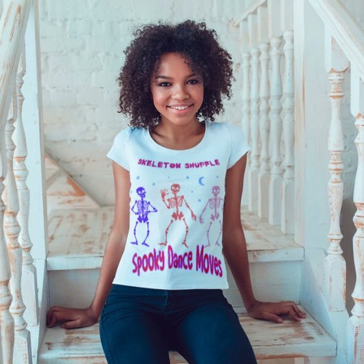Skeletts Shuffle Spooky Tanzbewegungen T-Shirt