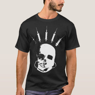 Skelettschädel mit Maske T-Shirt
