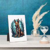 Skelettschäferhund Fotoplatte (Seite)