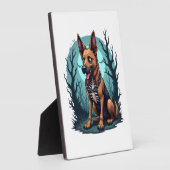 Skelettschäferhund Fotoplatte (Seite)