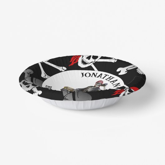 Skelettschiff-Thema Pappteller (Gewinkelt)