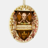 Skelettschild Crew Keramik Ornament (Rechts)