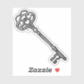 Skelettschlüssel Aufkleber (Blatt)