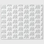 Skelettschlüssel Geschenkpapier (Flach)