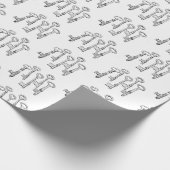 Skelettschlüssel Geschenkpapier (Ecke)