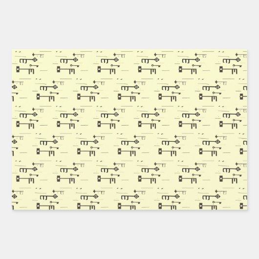 Skelettschlüssel Geschenkpapier Set (Vorderseite 2)