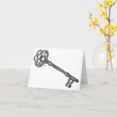 Skelettschlüssel Karte (Gelbe Blume)