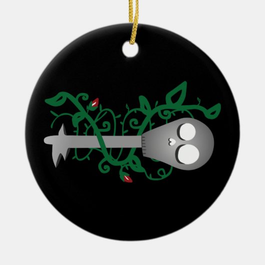 Skelettschlüssel Keramikornament (Vorne)