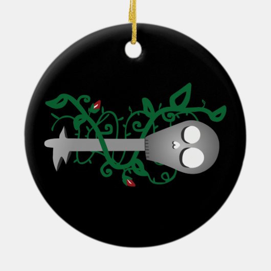 Skelettschlüssel Keramikornament (Hinten)