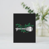 Skelettschlüssel Postkarte (Stehend Vorderseite)