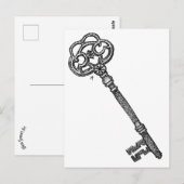 Skelettschlüssel Postkarte (Vorne/Hinten)